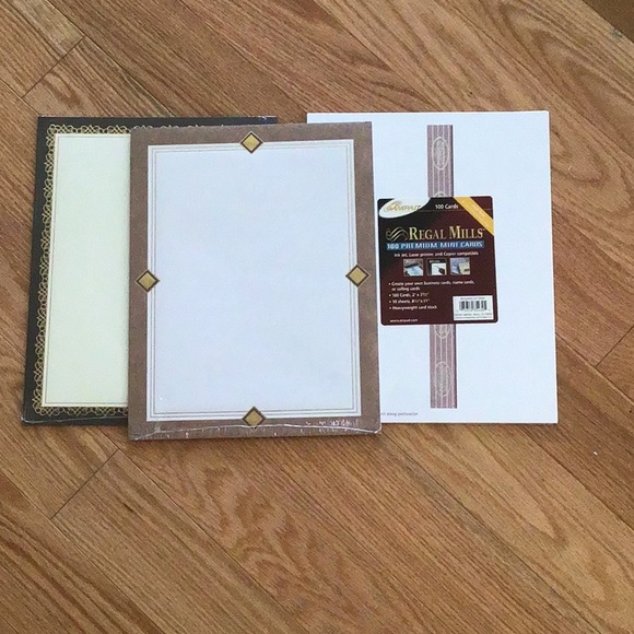 ✨3/$10 Recycled paper 2 packs & 100 Pinter cards